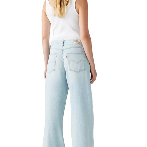 Levi's Premium Size 28 Baggy Straight Linen + Denim Women's Jeans - Picture 4 of 9